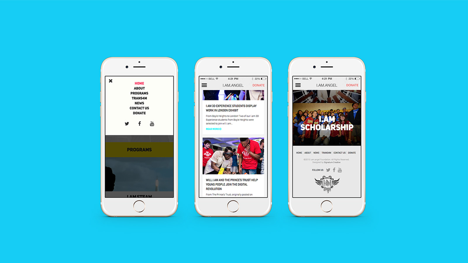 Will.I.Am mobile responsive website mockup