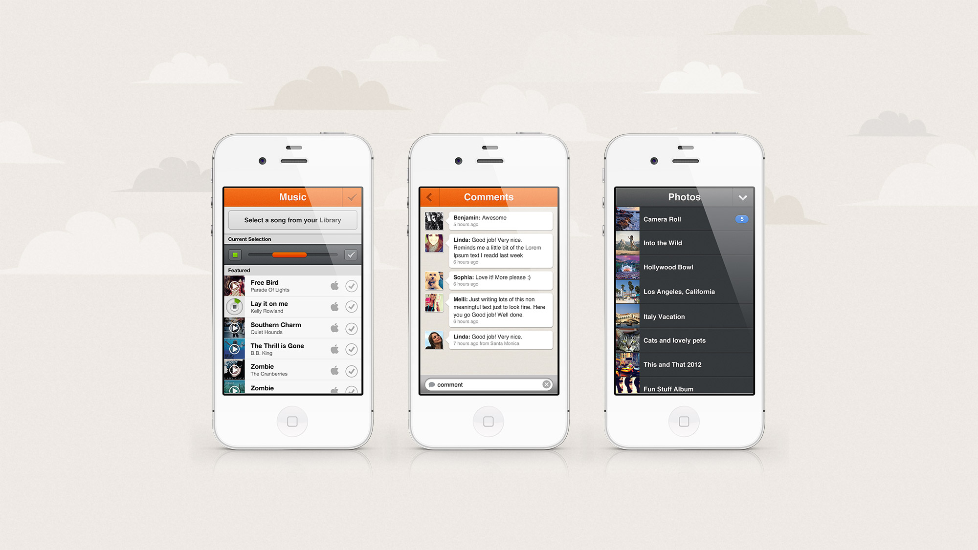 PTCH mobile app mockup