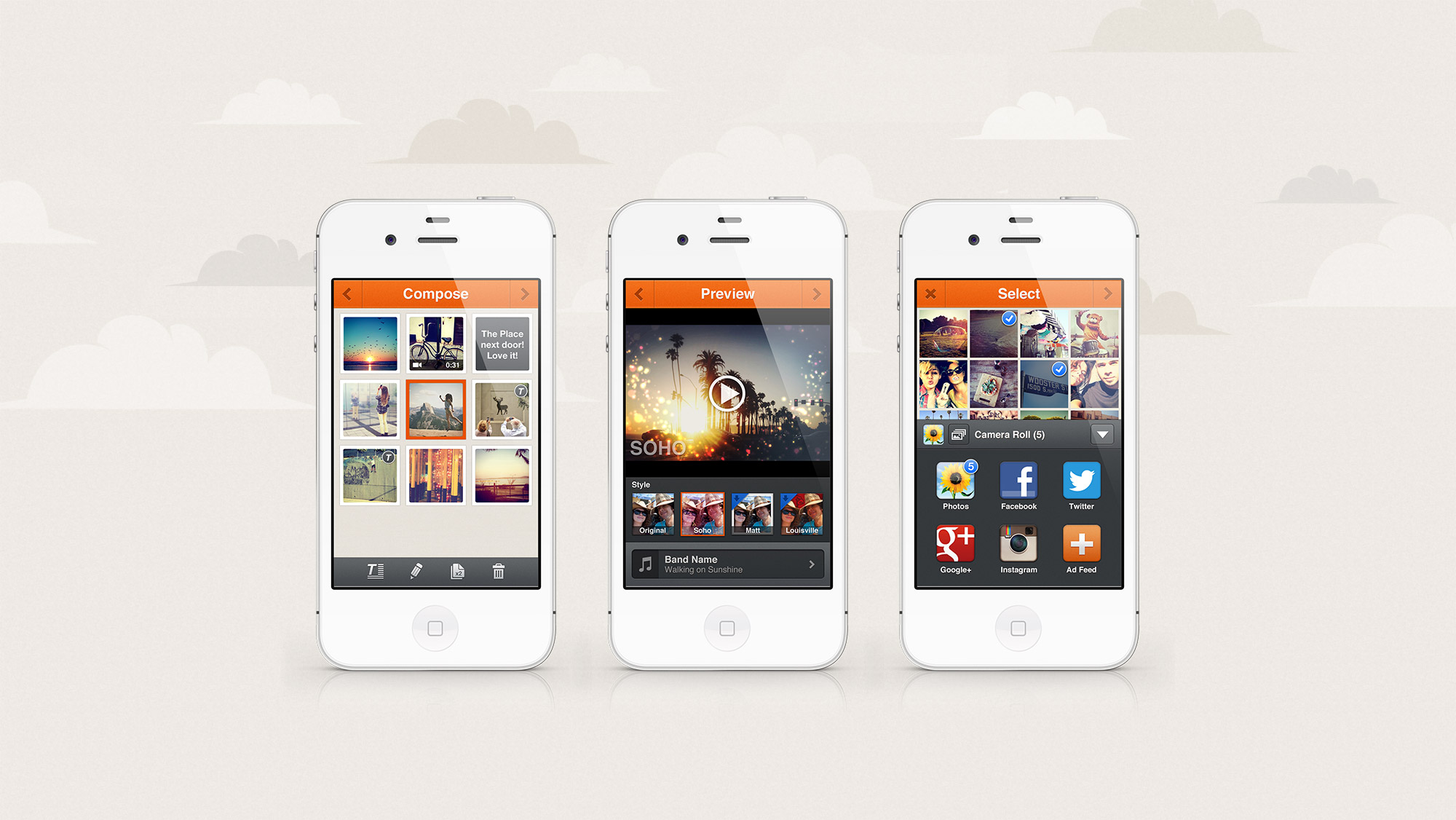PTCH mobile app mockup