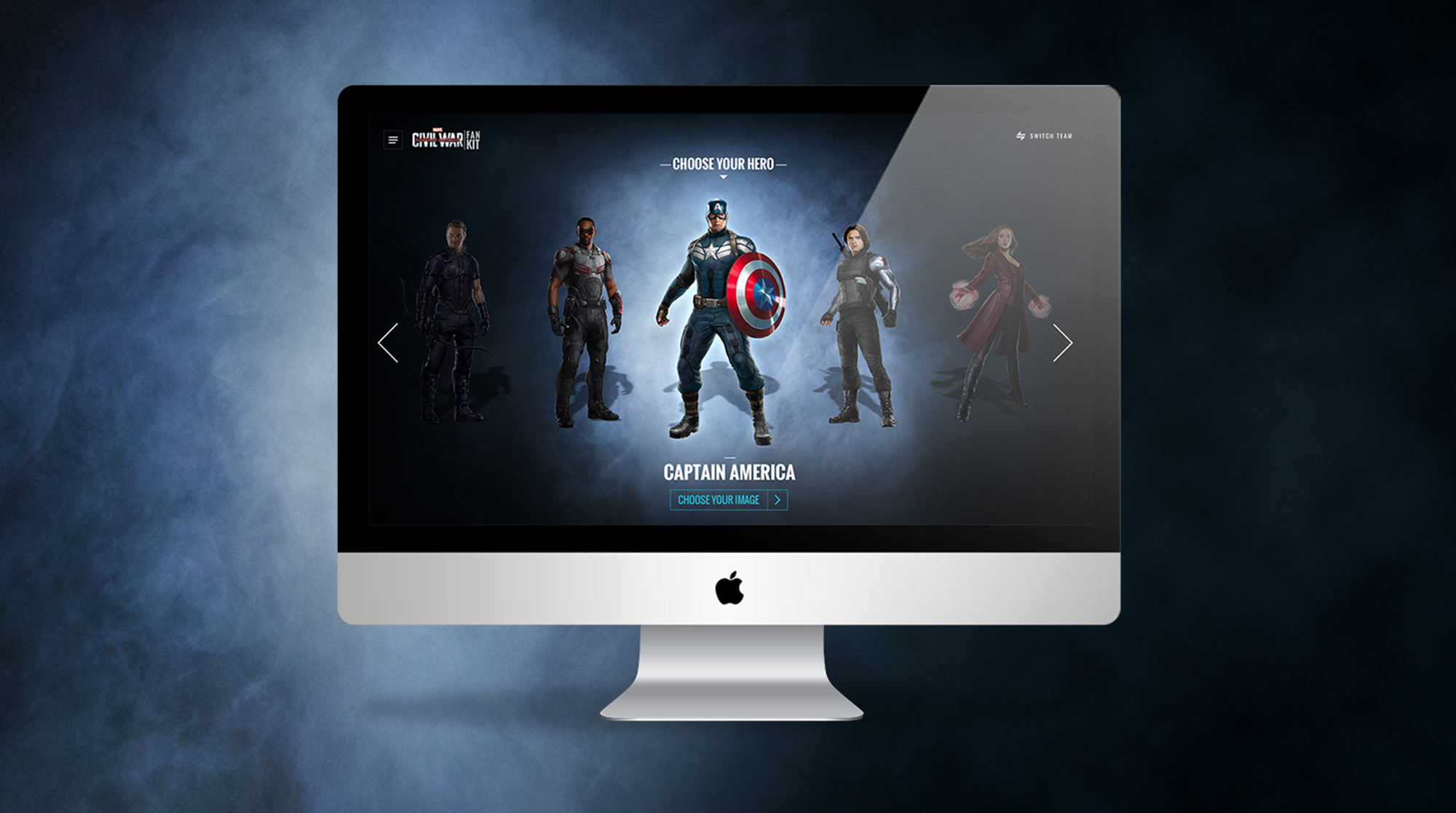 Disney Fankit website mockup