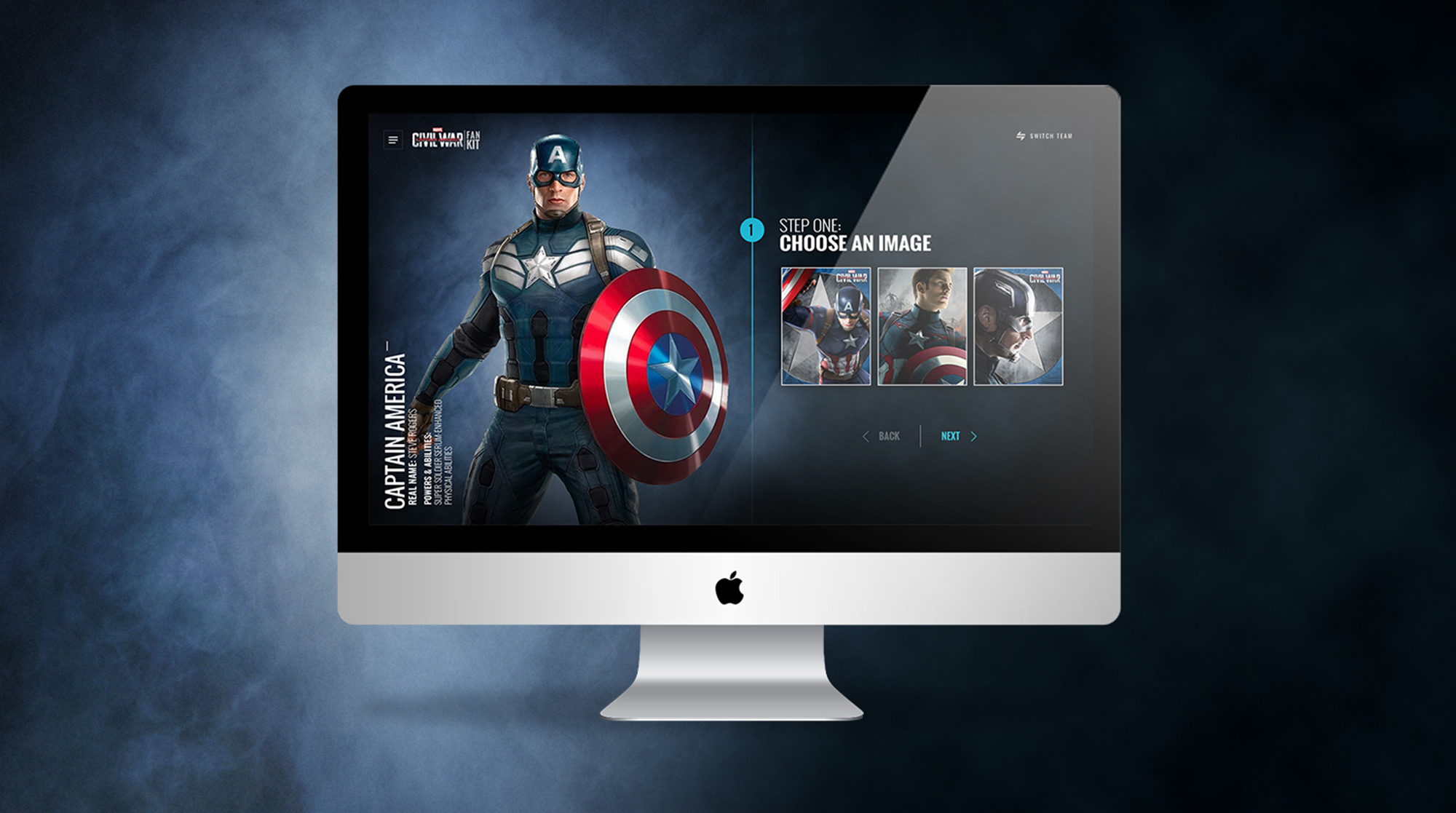 Disney Fankit website mockup