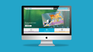 Disney Movie Rewards website mockup